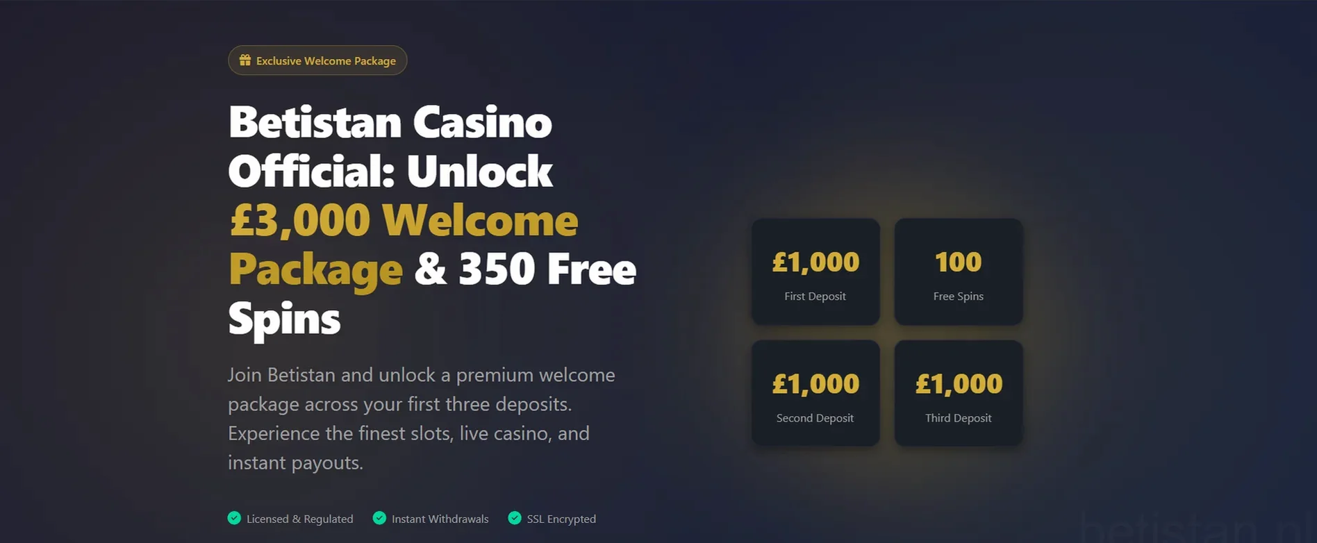 Betistan Casino gaming